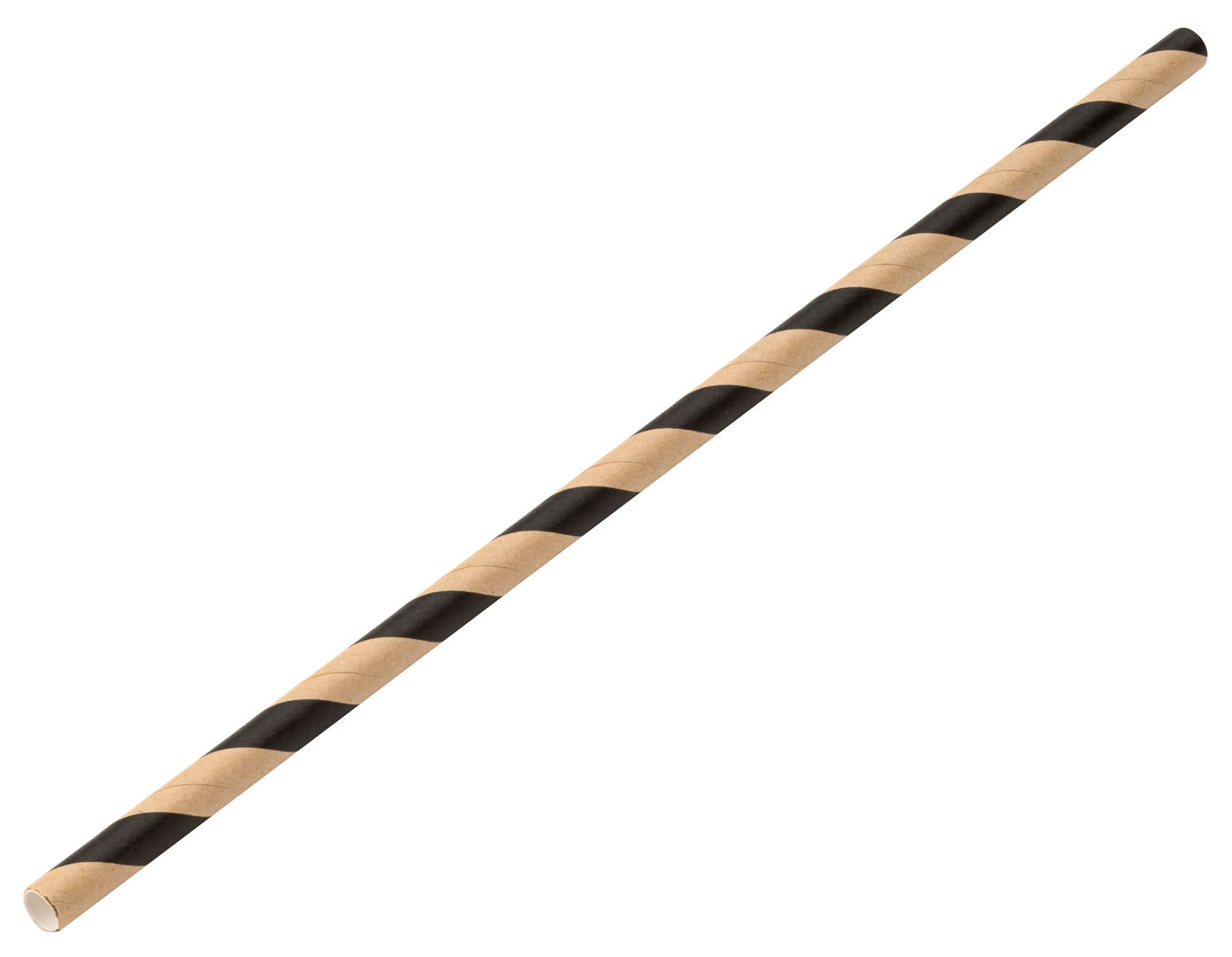 Paper Brown/Black Stripe Straw 8